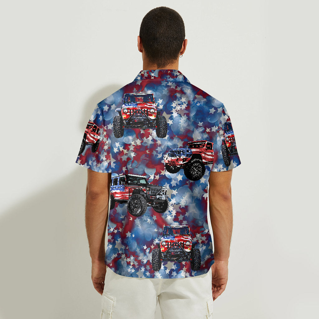 Red White And Blue - Independence Day Car Hawaiian Shirt