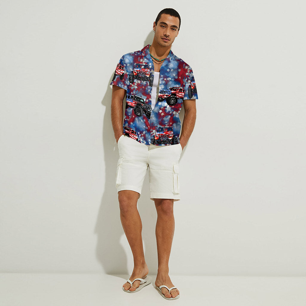 Red White And Blue - Independence Day Car Hawaiian Shirt