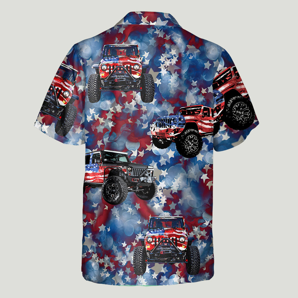Red White And Blue - Independence Day Car Hawaiian Shirt