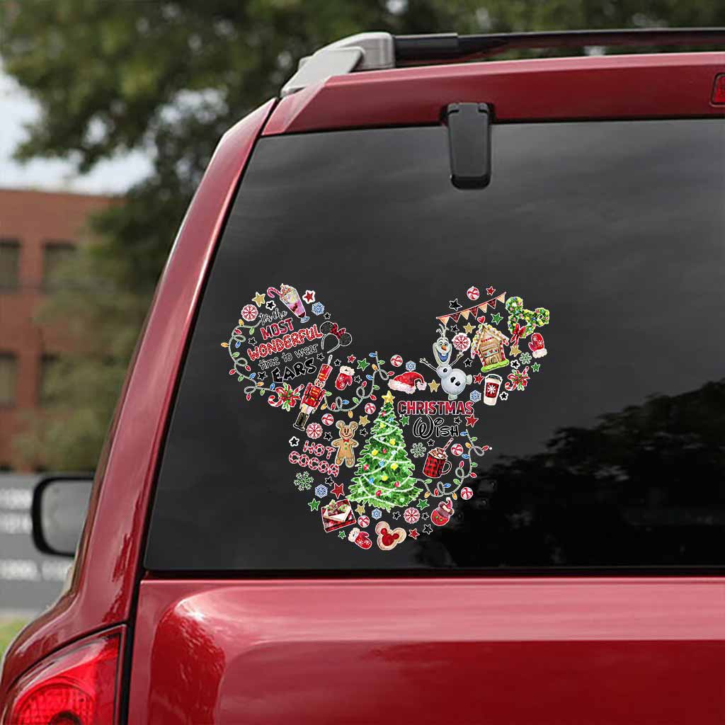 Wonderful Time Of The Year - Christmas Mouse Decal Full