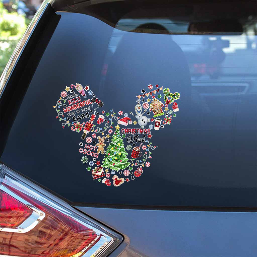 Wonderful Time Of The Year - Christmas Mouse Decal Full