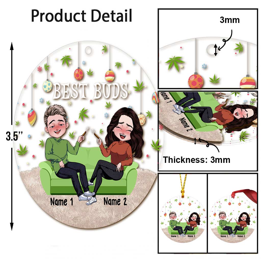 This Is How I Roll - Christmas Weed Transparent Ornament