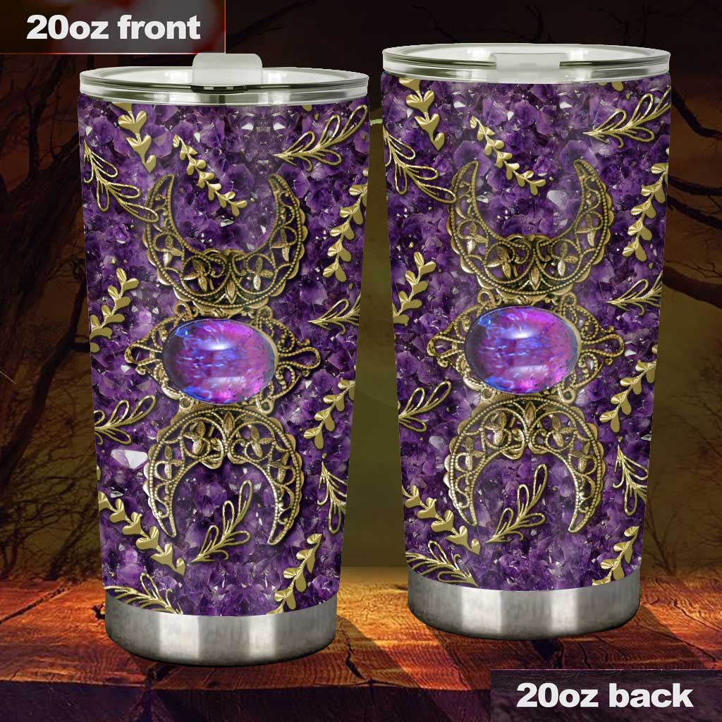 Tripple Moon - Witch 3D Pattern Print Tumbler