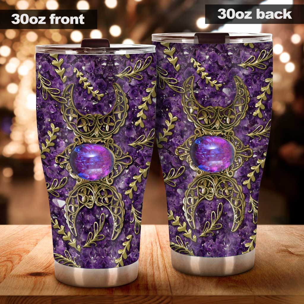 Tripple Moon - Witch 3D Pattern Print Tumbler