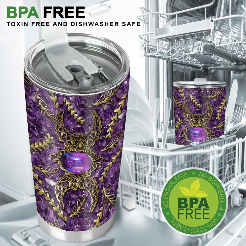 Tripple Moon - Witch 3D Pattern Print Tumbler