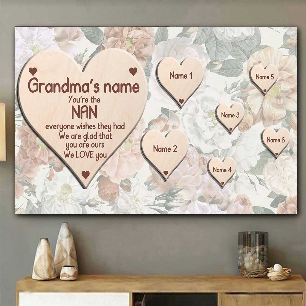 You're The Nan Everyone Wishes They Had - Personalized Mother's Day Grandma Poster