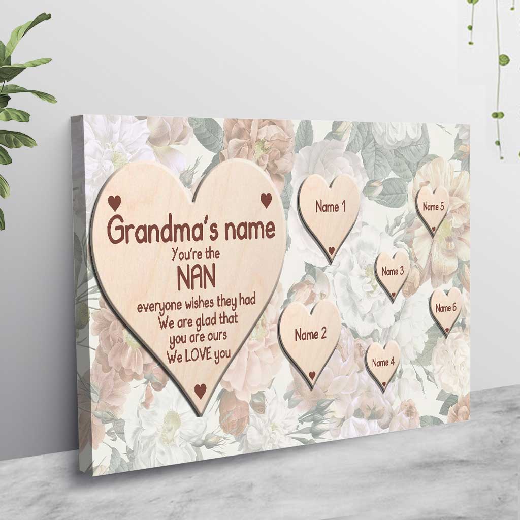 You're The Nan Everyone Wishes They Had - Personalized Mother's Day Grandma Poster