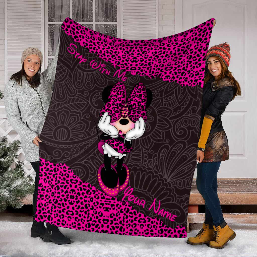 Stay With Me - Personalized Mouse Blanket