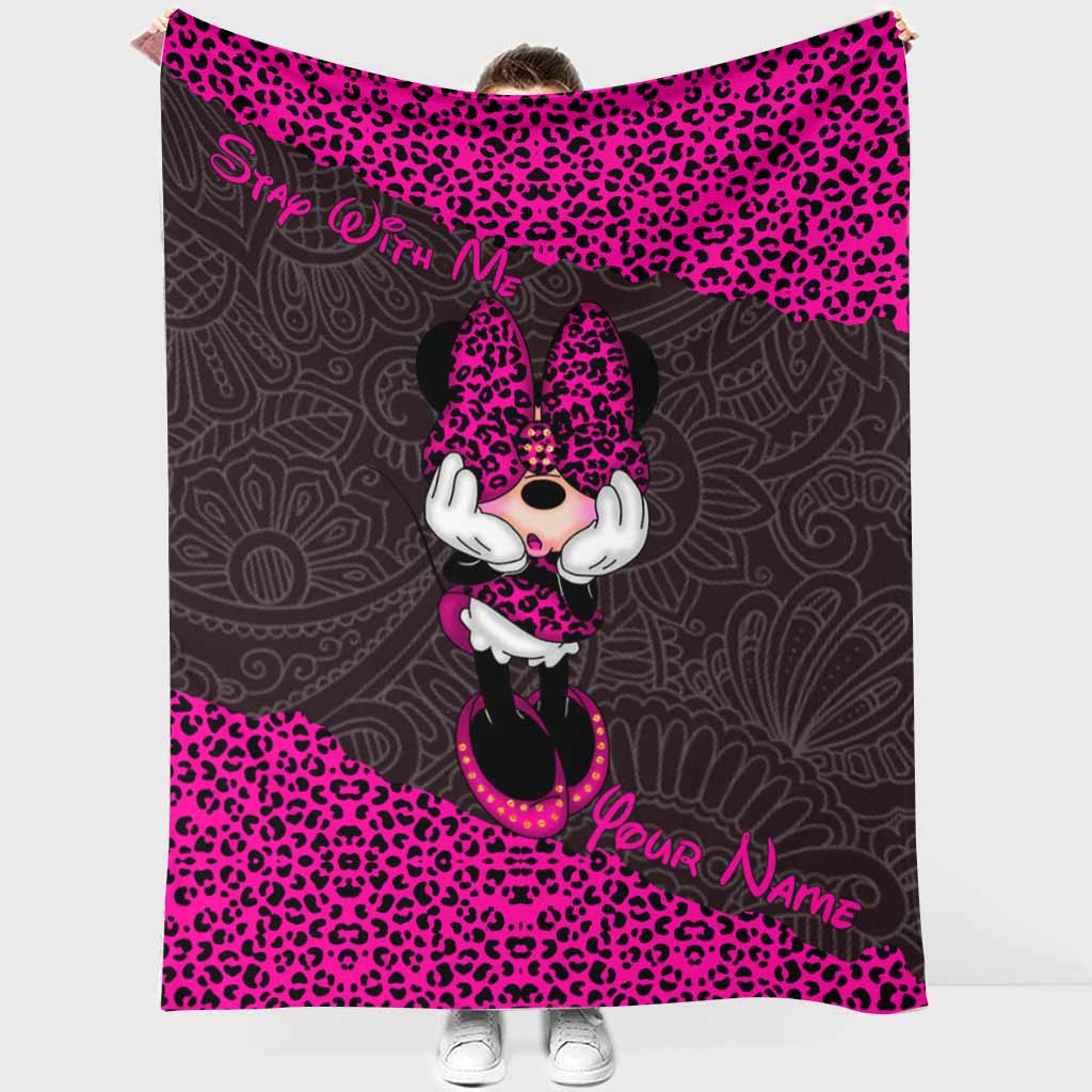 Stay With Me - Personalized Mouse Blanket