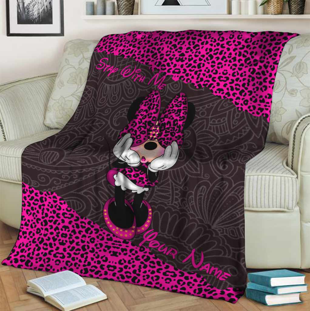 Stay With Me - Personalized Mouse Blanket