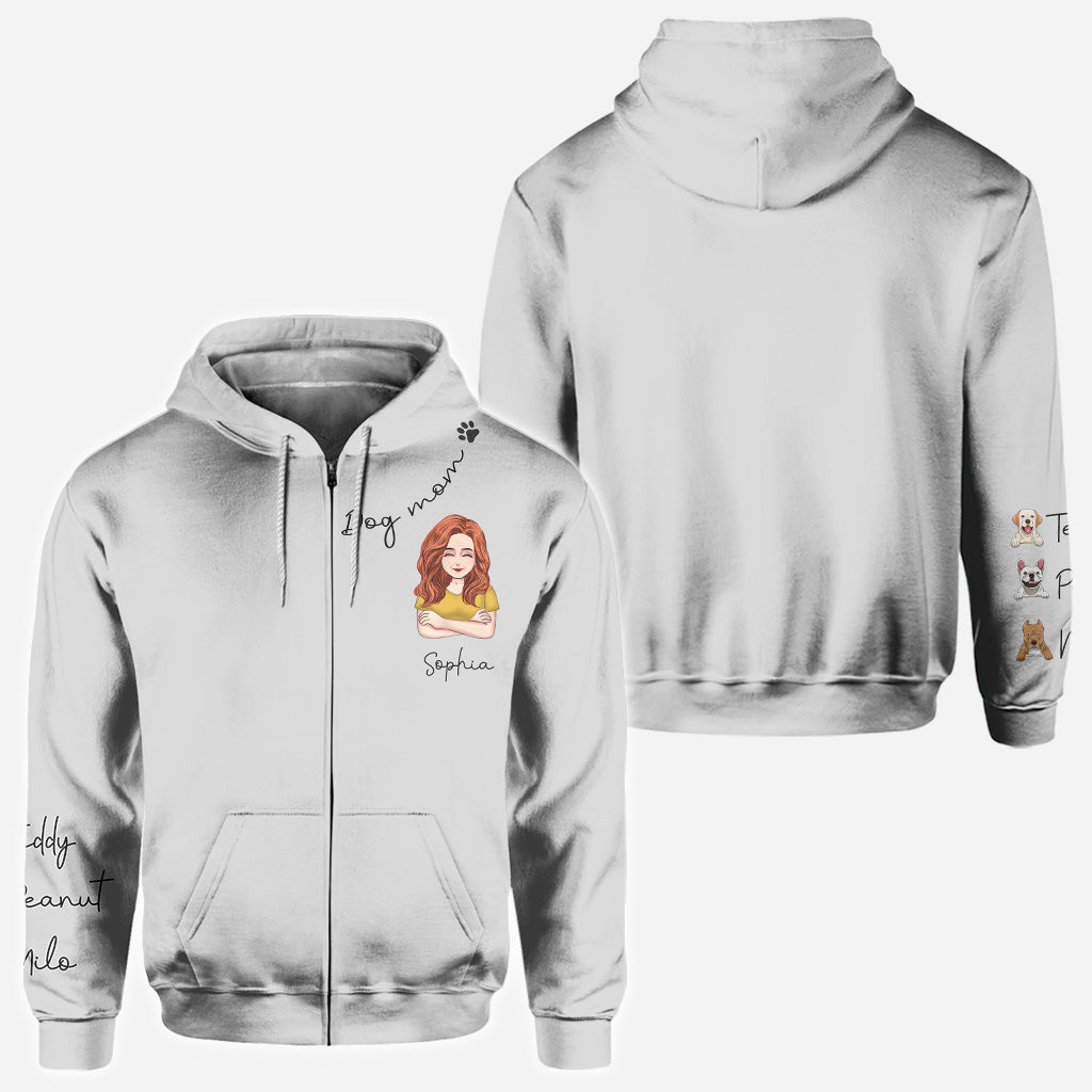 I Love You Grandma - Personalized Mother's Day Dog All Over T-shirt and Hoodie