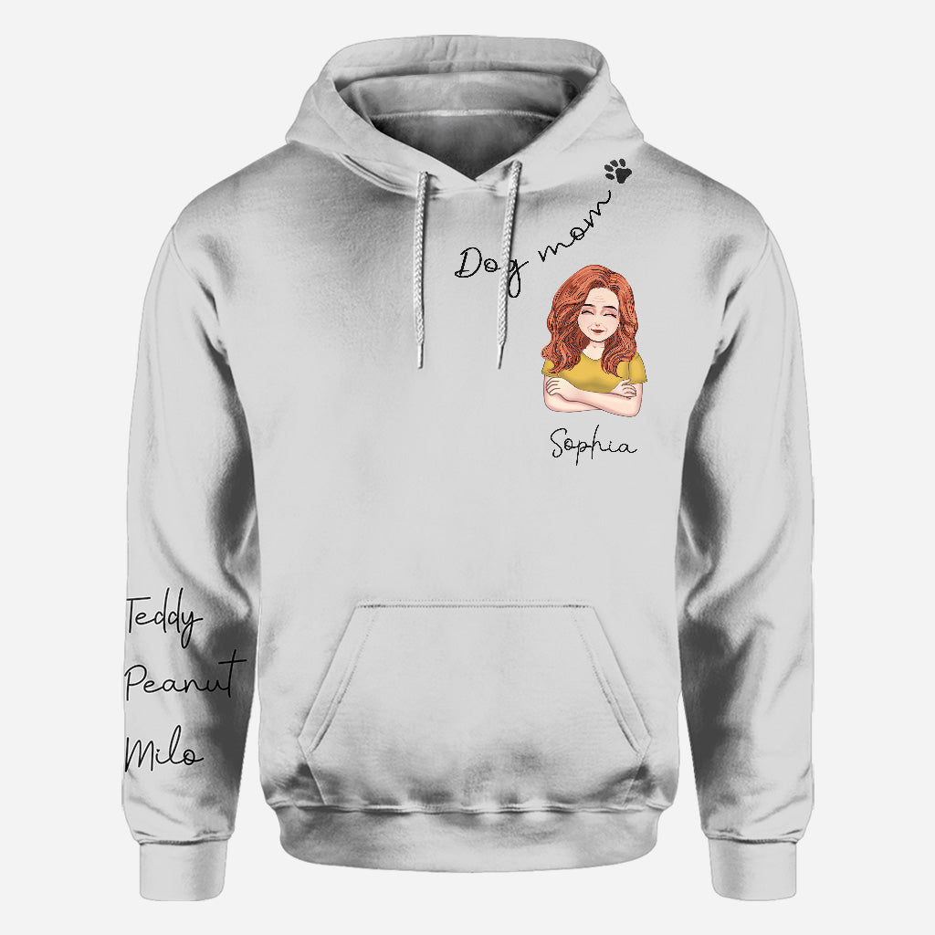 I Love You Grandma - Personalized Mother's Day Dog All Over T-shirt and Hoodie