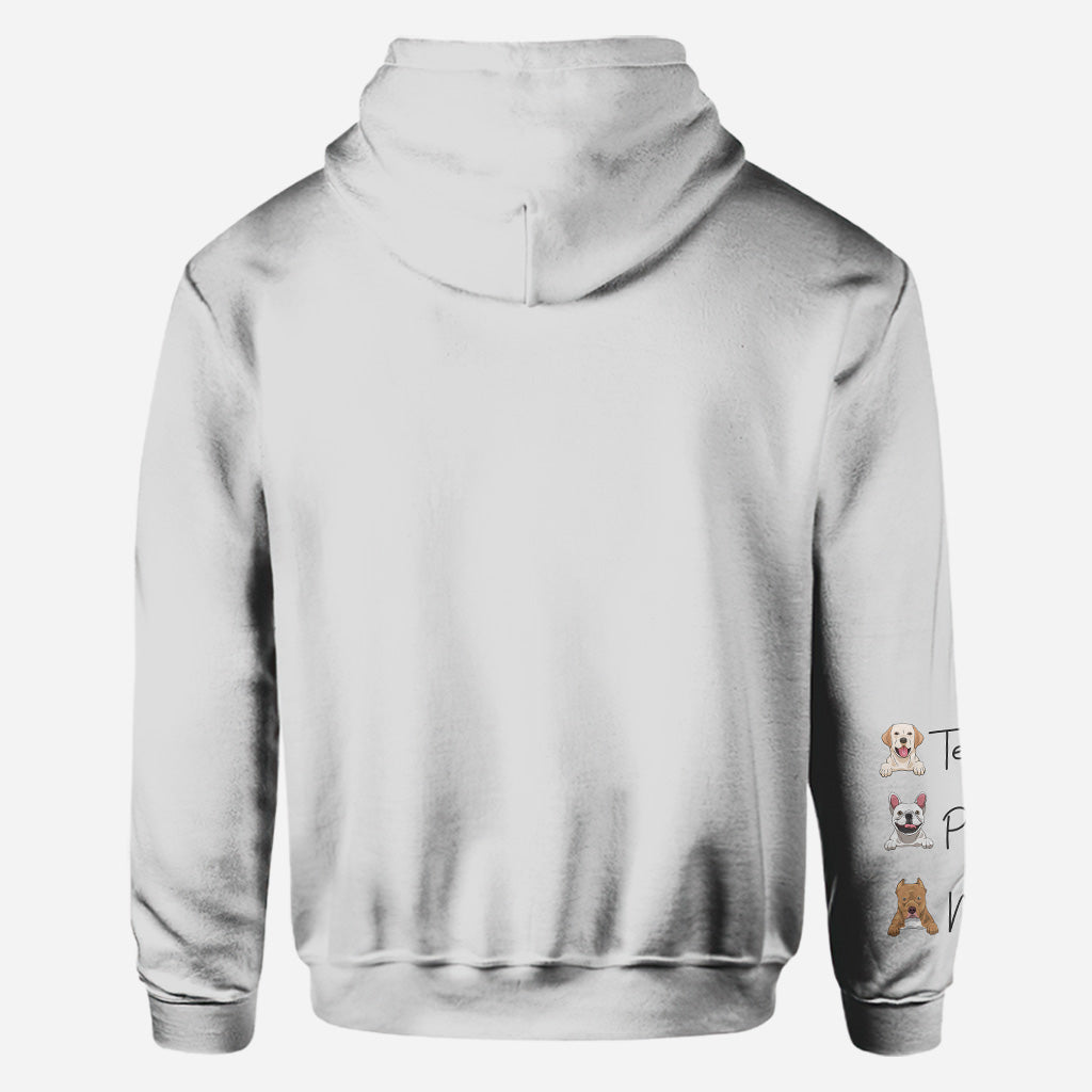 I Love You Grandma - Personalized Mother's Day Dog All Over T-shirt and Hoodie