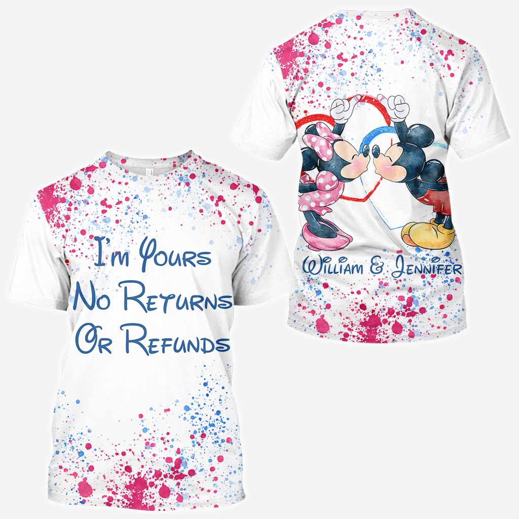 I'm Yours No Returns Or Refunds - Personalized Mouse All Over T-shirt and Hoodie
