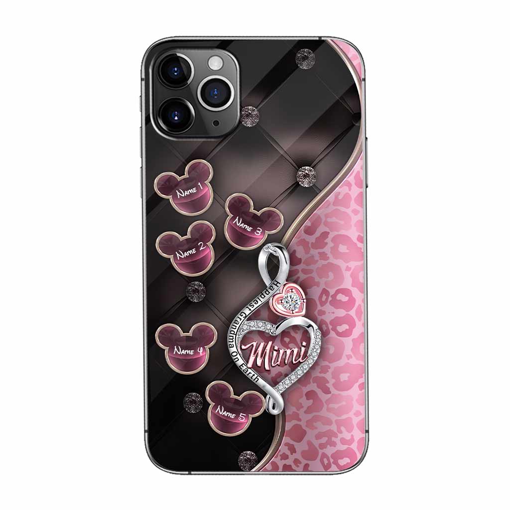 Happiest Grandma On Earth Rose Gold - Personalized Mother's Day Grandma Phone Case