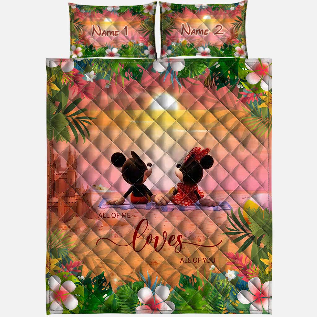 Aloha Summer - Personalized Mouse Quilt Set