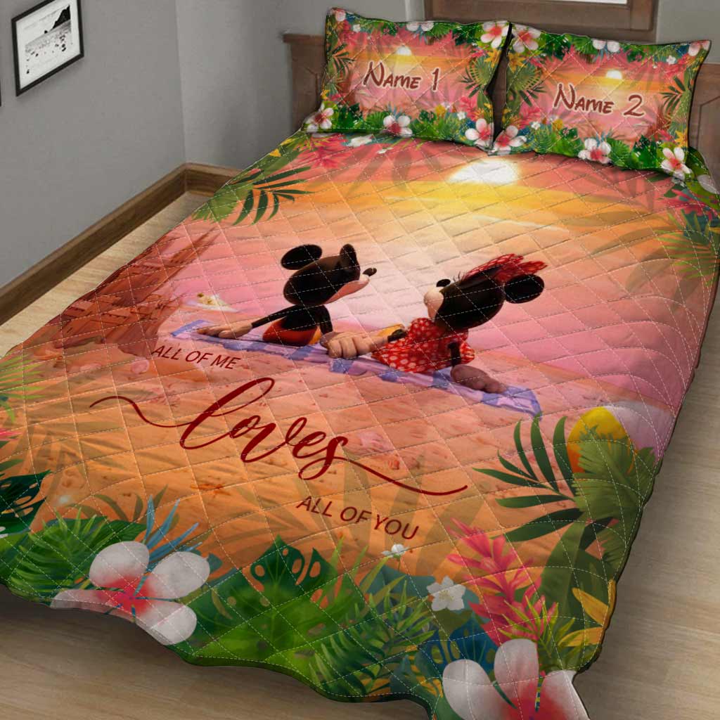 Aloha Summer - Personalized Mouse Quilt Set