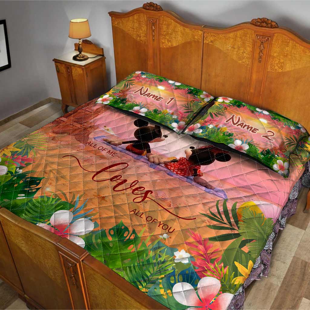 Aloha Summer - Personalized Mouse Quilt Set