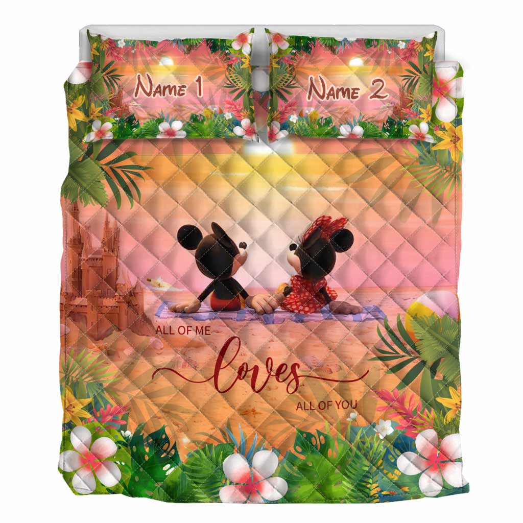 Aloha Summer - Personalized Mouse Quilt Set