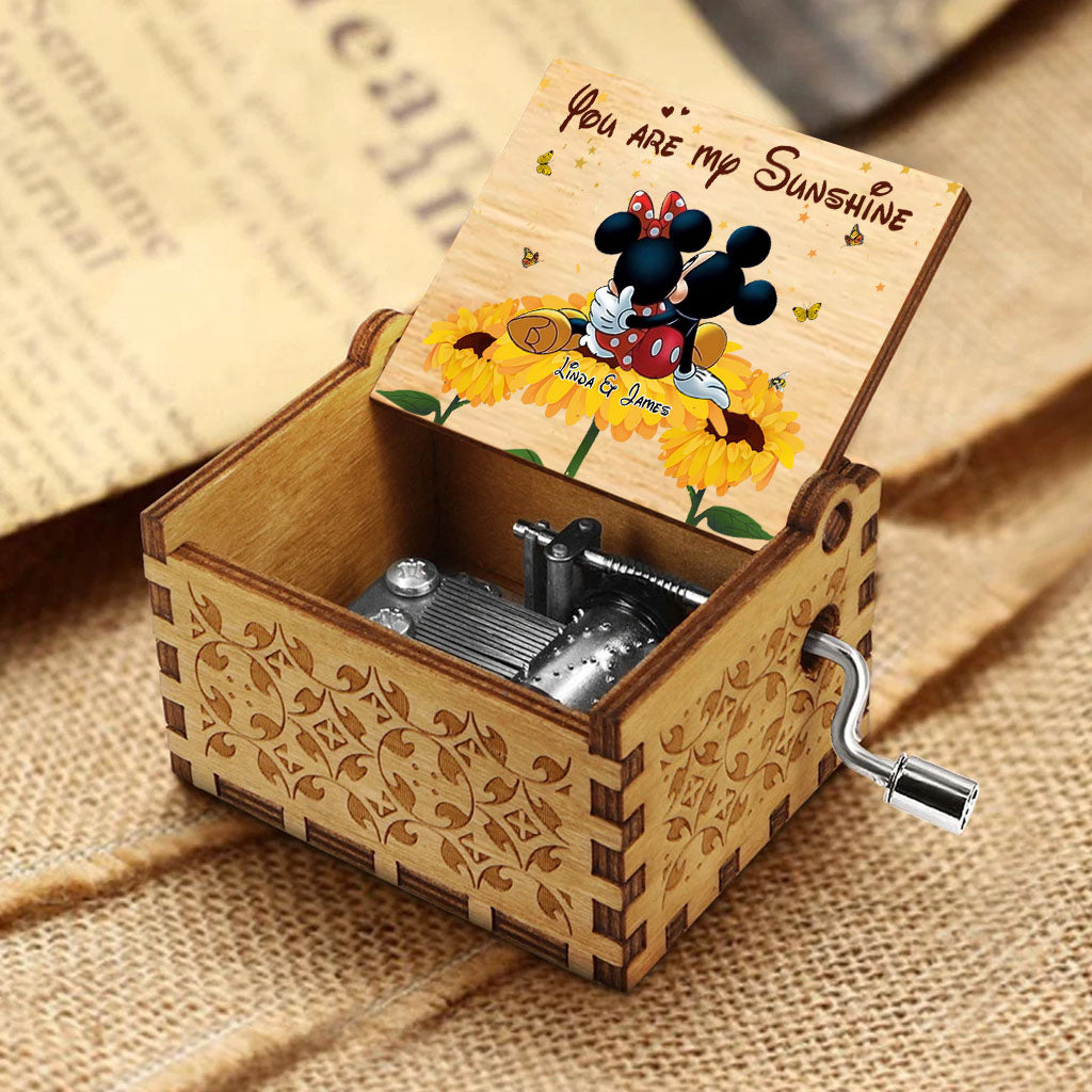 You're My Sunshine - Personalized Mouse Hand Crank Music Box