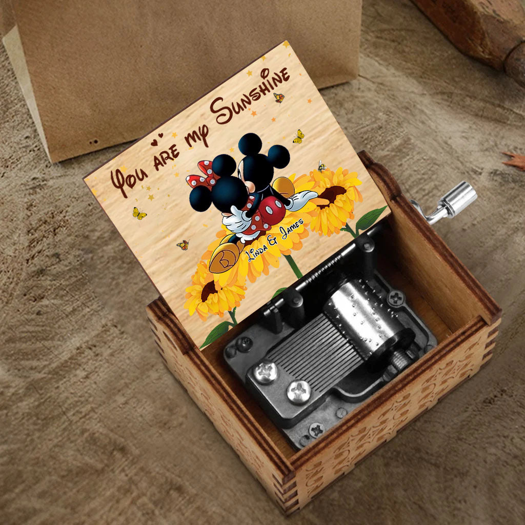 You're My Sunshine - Personalized Mouse Hand Crank Music Box