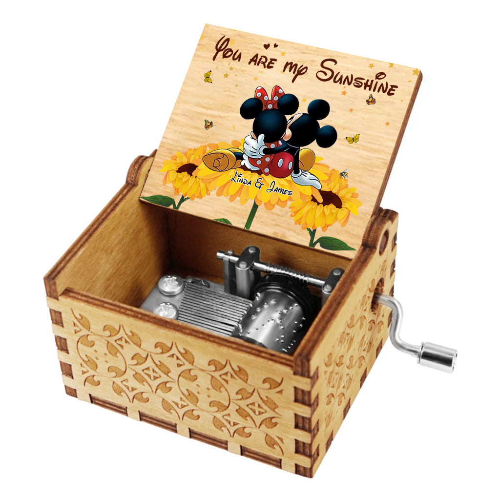 You're My Sunshine - Personalized Mouse Hand Crank Music Box