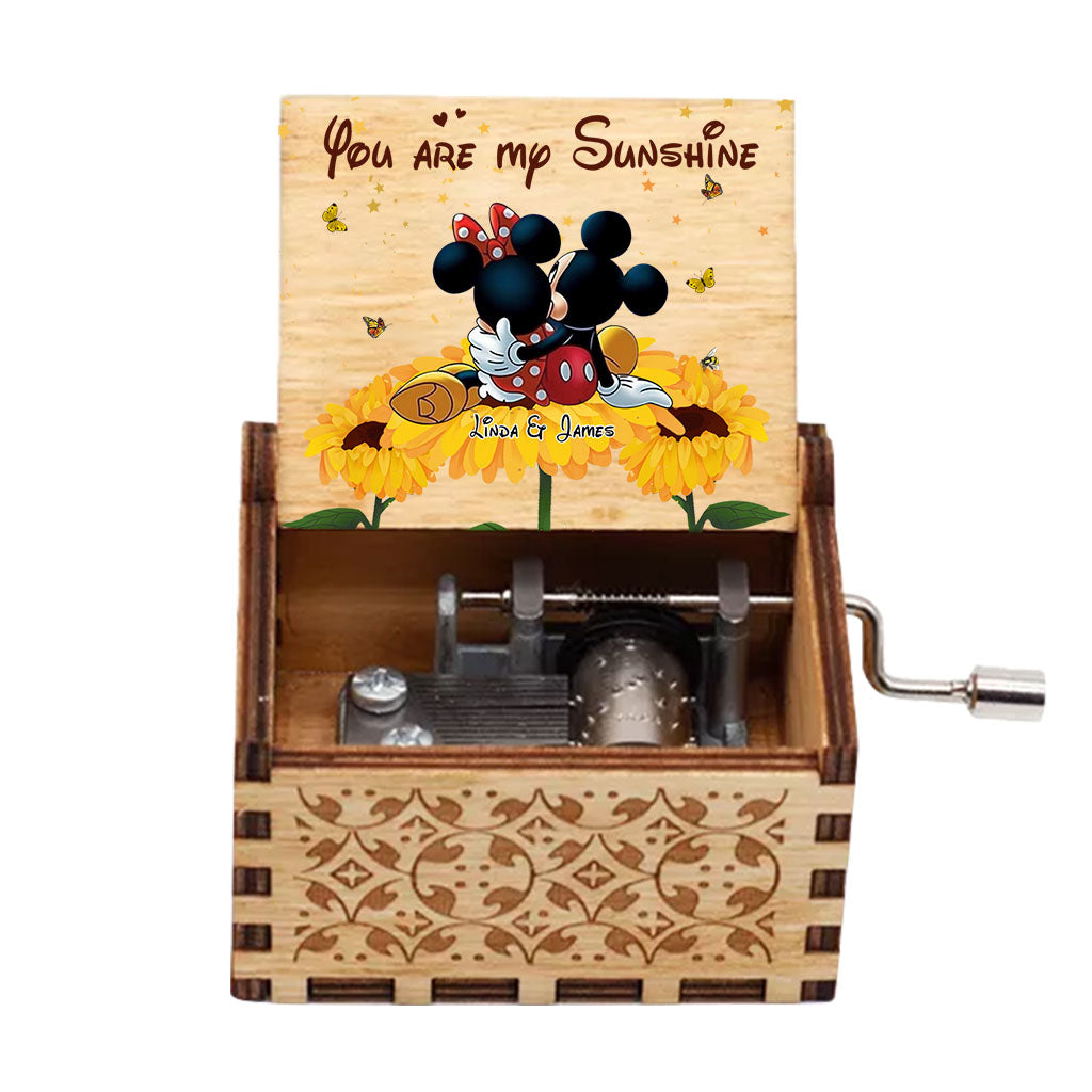 You're My Sunshine - Personalized Mouse Hand Crank Music Box