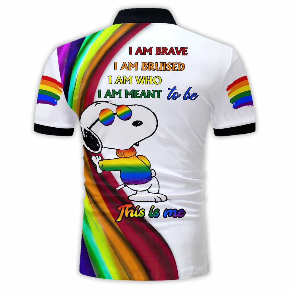 I Am Brave - LGBT Support Polo Shirt