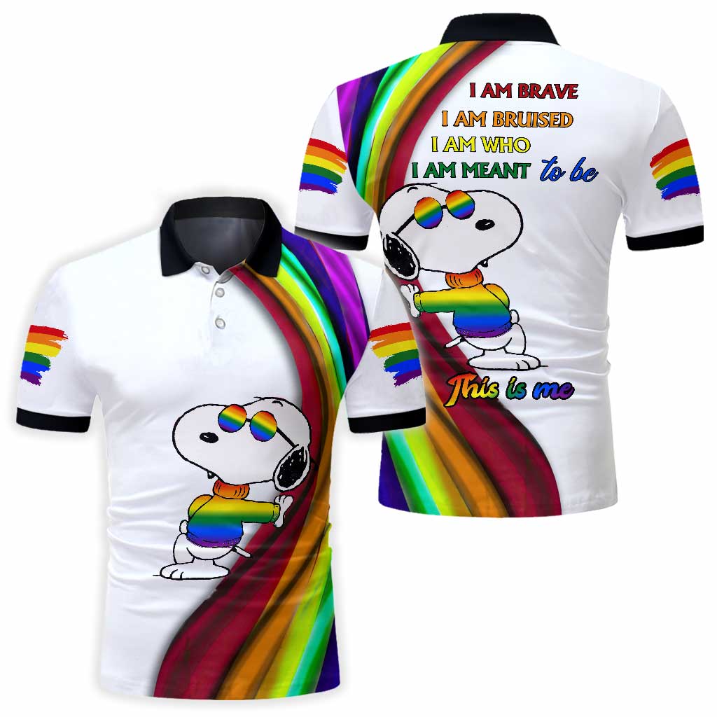I Am Brave - LGBT Support Polo Shirt