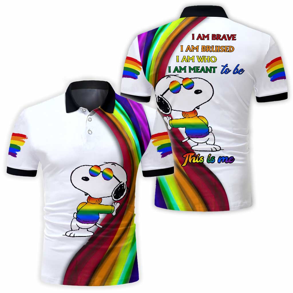 I Am Brave - LGBT Support Polo Shirt