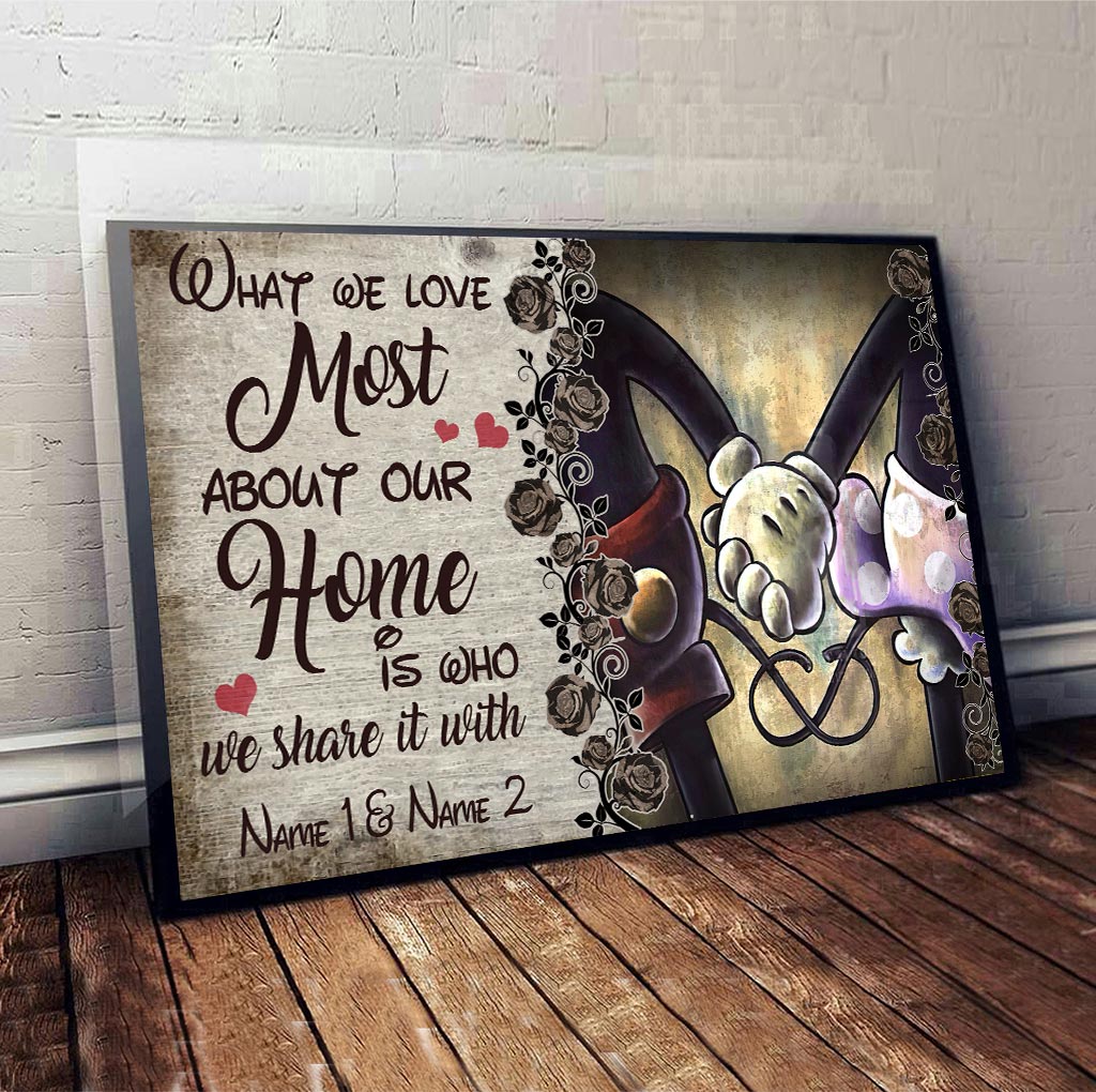 What We Love Most About Our Home - Personalized Mouse Poster