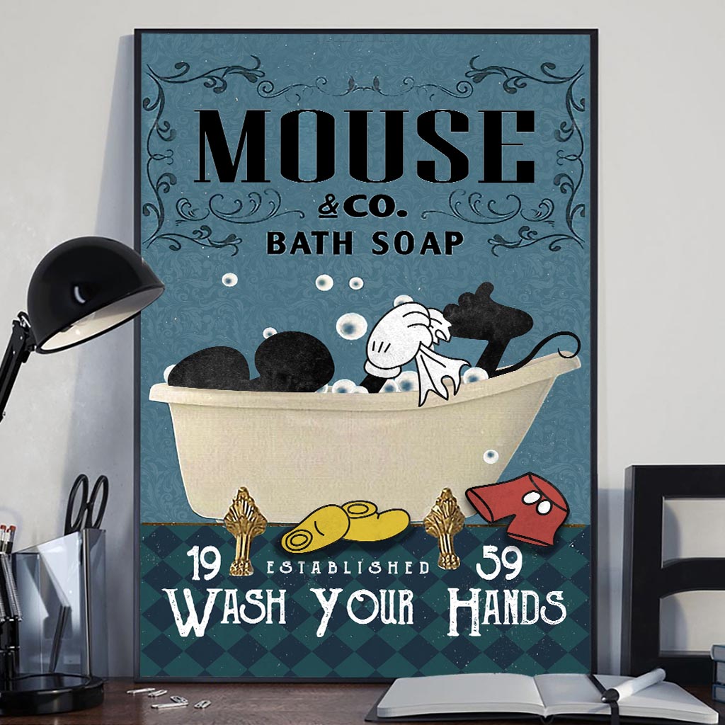 Wash Your Hands - Mouse Canvas And Poster