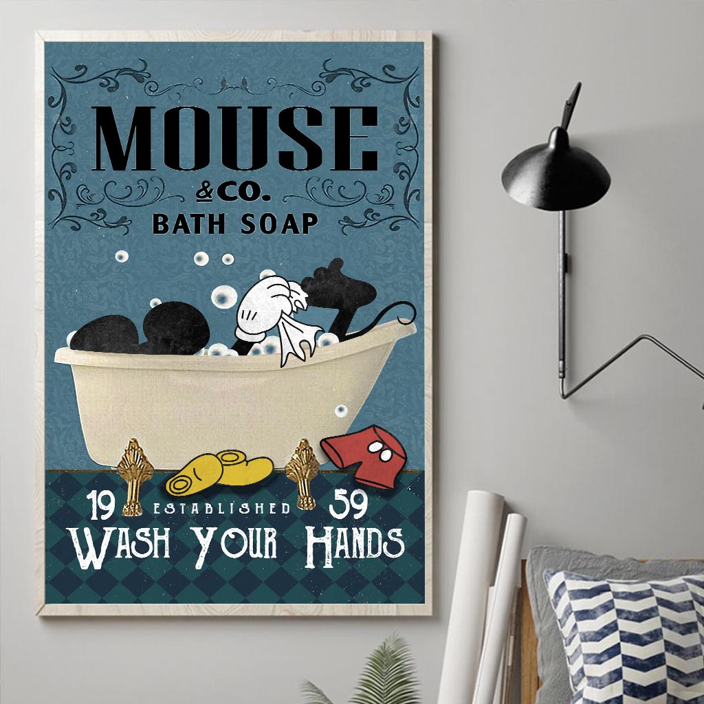 Wash Your Hands - Mouse Canvas And Poster