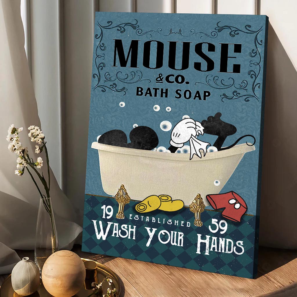 Wash Your Hands - Mouse Canvas And Poster