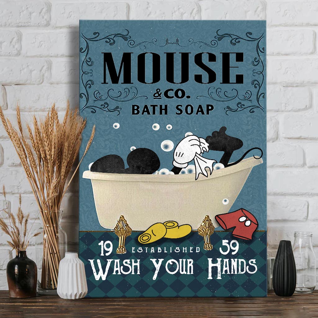 Wash Your Hands - Mouse Canvas And Poster