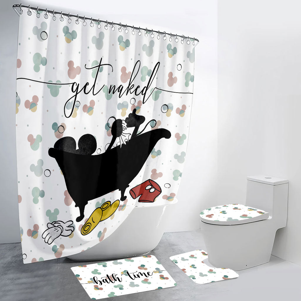 Get Naked - Mouse Bathroom Curtain & Mats Set