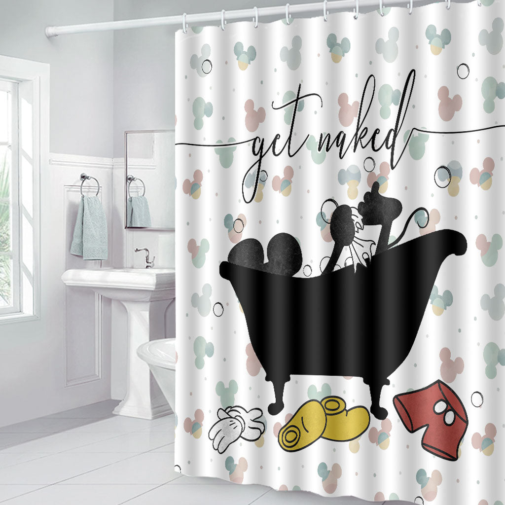 Get Naked - Mouse Bathroom Curtain & Mats Set