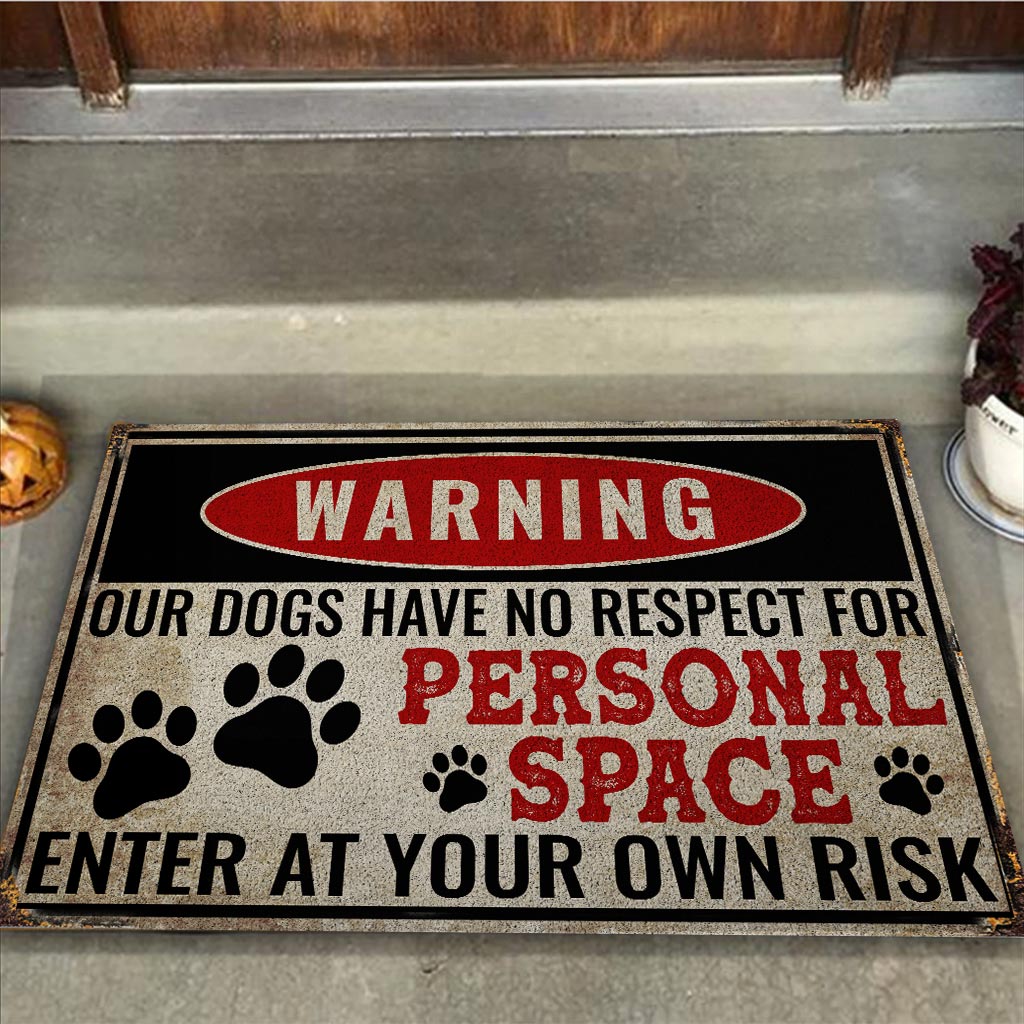 Warning - Dog Doormat
