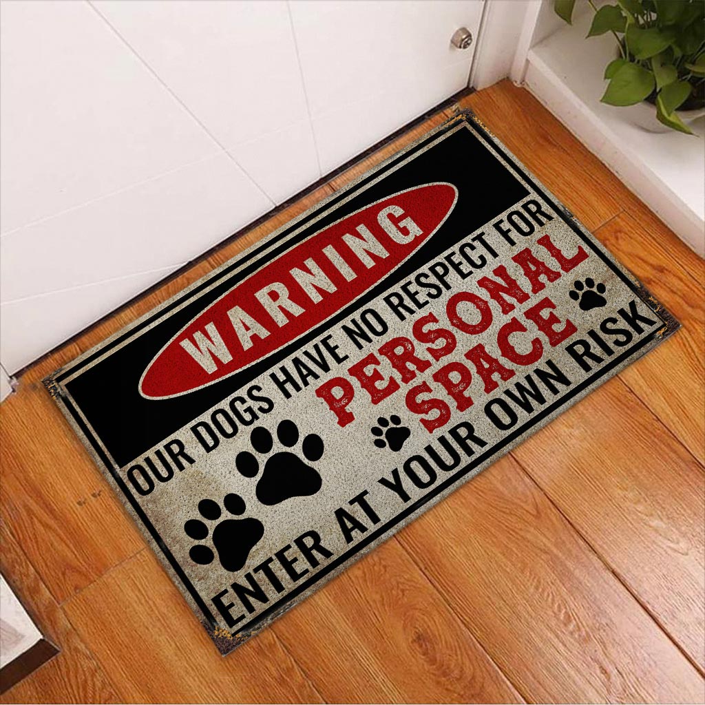 Warning - Dog Doormat