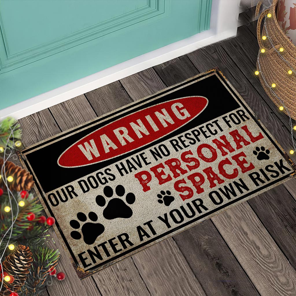 Warning - Dog Doormat