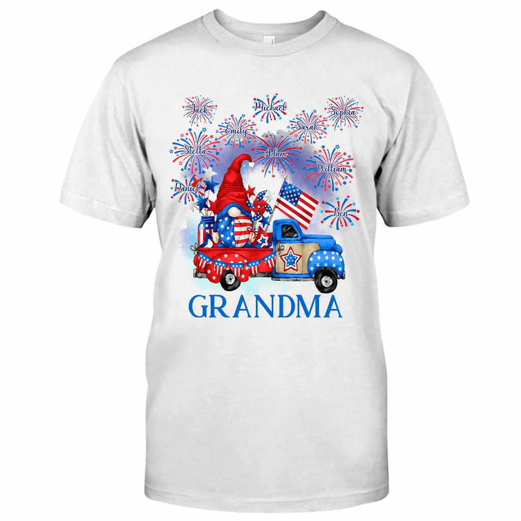 Grandma - Personalized Independence Day T-shirt and Hoodie