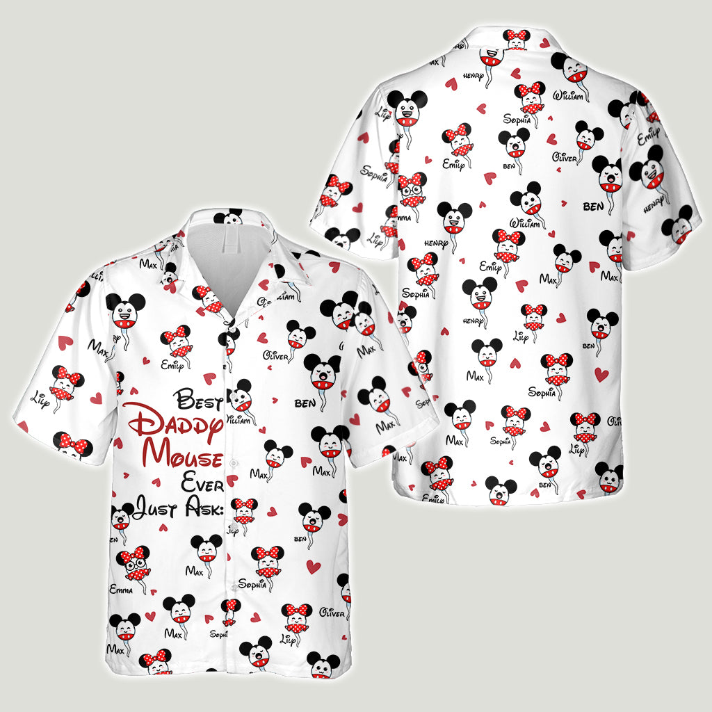 Daddy Mouse - Personalized Mouse Hawaiian Shirt