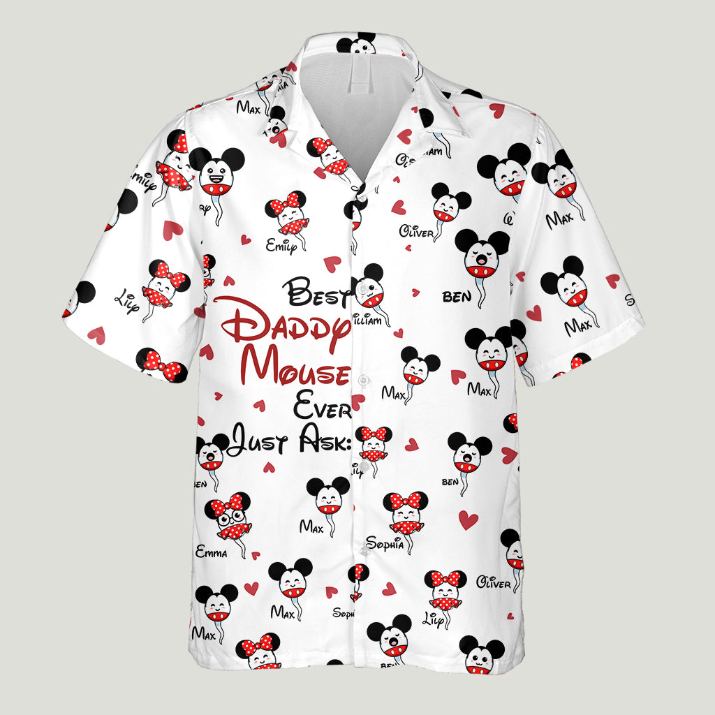 Daddy Mouse - Personalized Mouse Hawaiian Shirt