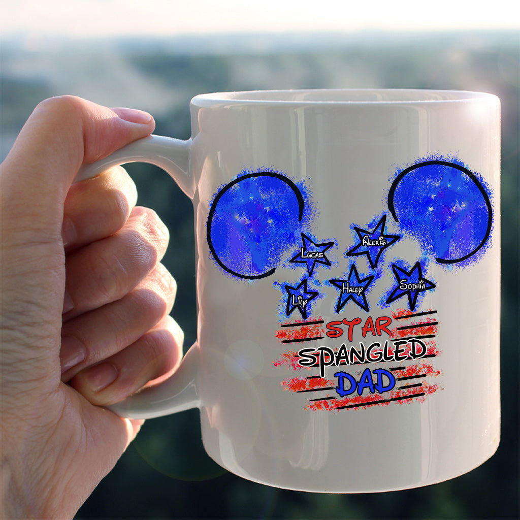 Star Spangled Dad - Personalized Independence Day Mug