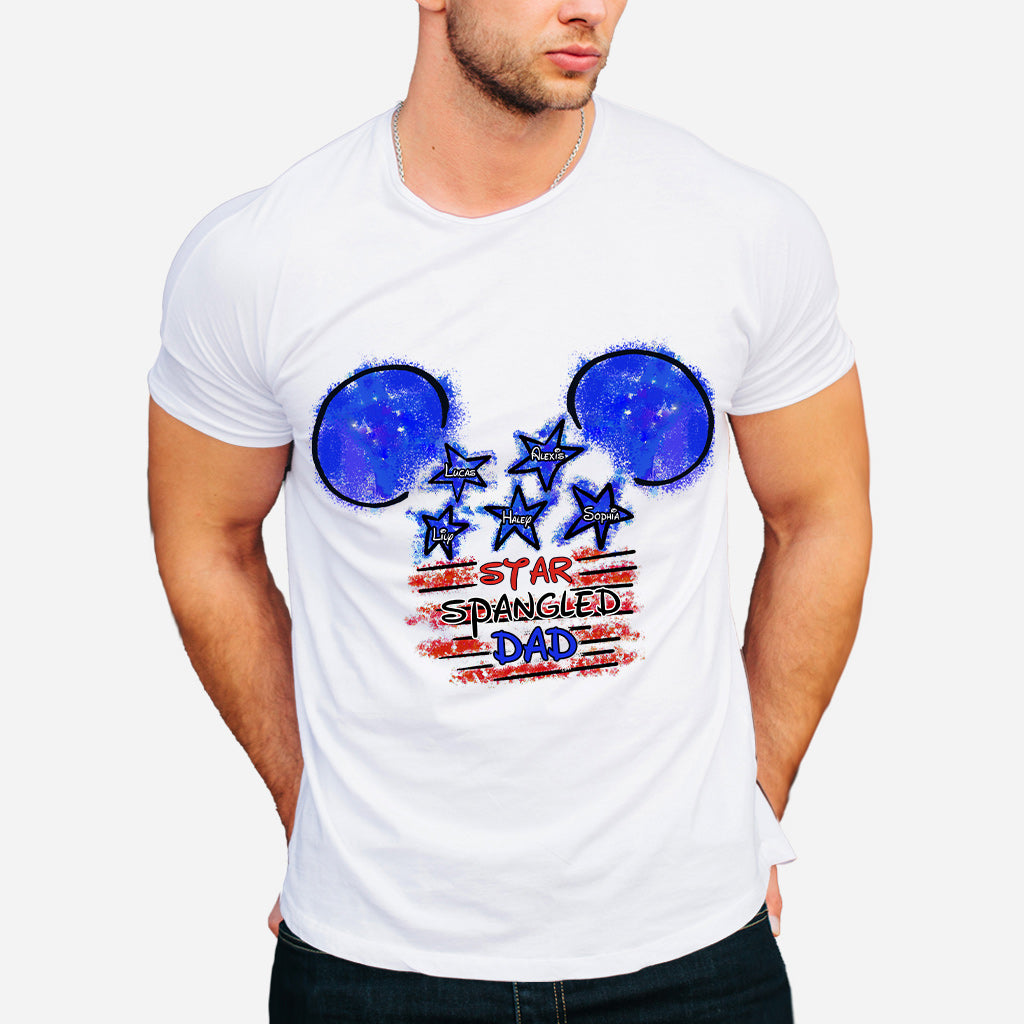Star Spangled Dad - Personalized Independence Day T-shirt and Hoodie
