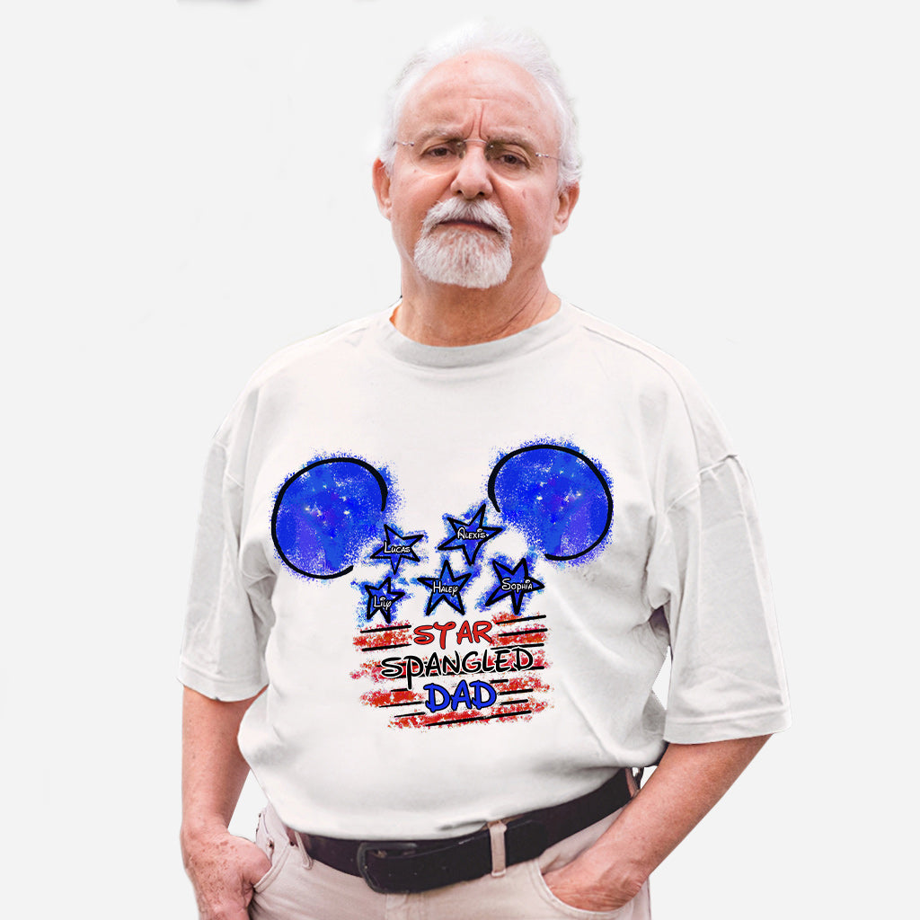 Star Spangled Dad - Personalized Independence Day T-shirt and Hoodie