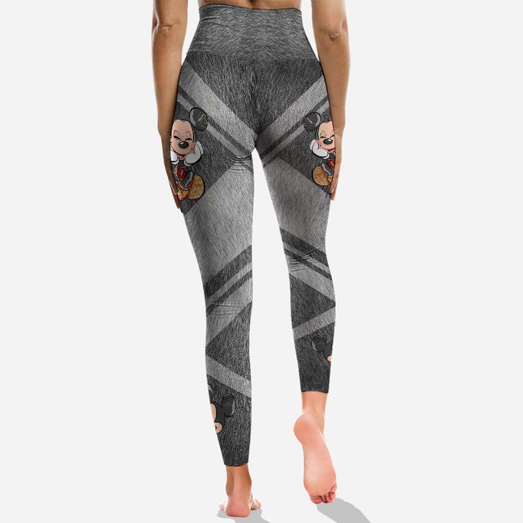 Cute Mouse Ears - Personalized Hollow Tank Top And Leggings