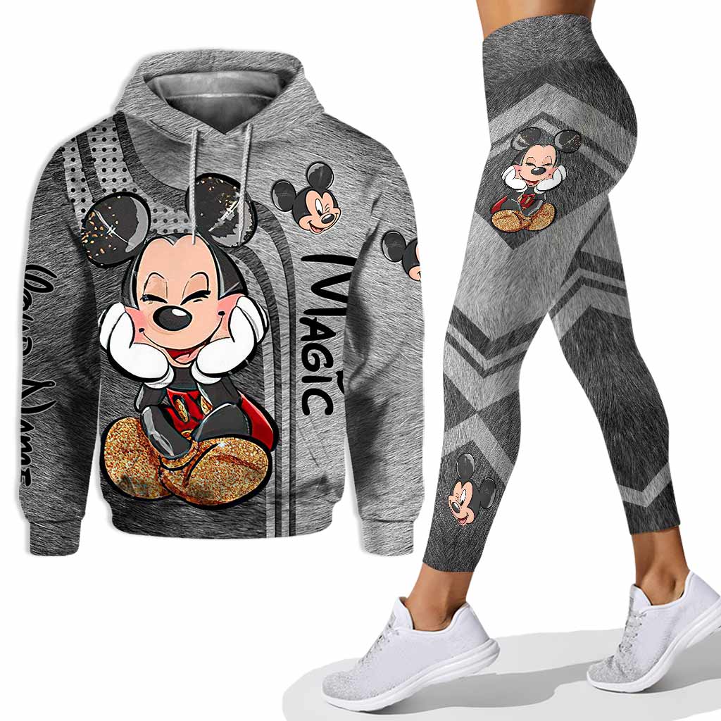 Cute Mouse Ears - Personalized Hoodie and Leggings