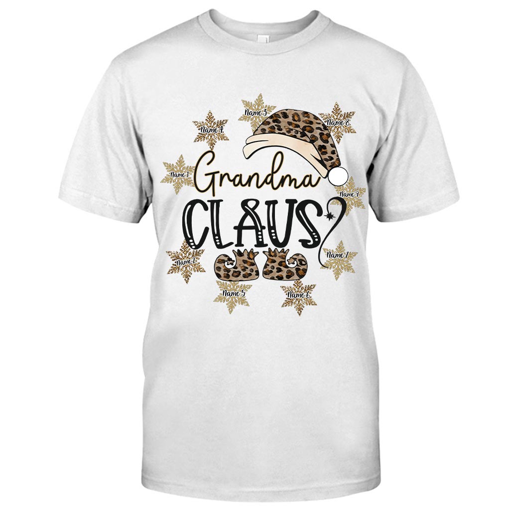 Grandma Claus - Personalized Christmas T-shirt and Hoodie