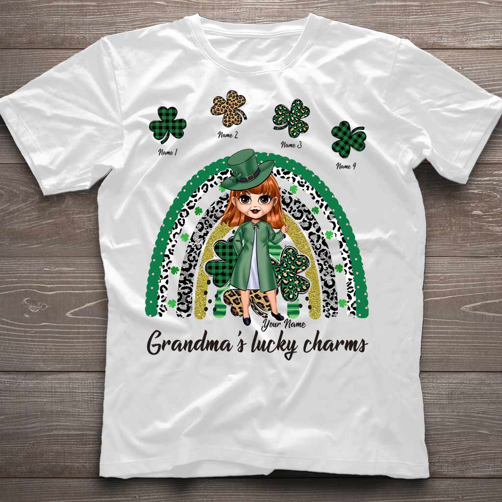 Irish One Lucky Grandma - Personalized Patrick's Day T-shirt and Hoodie